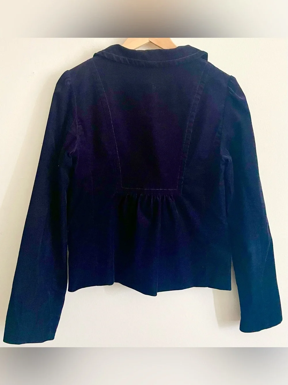 🪬 J. Crew Navy Corduroy Button-Front Blazer 🪬